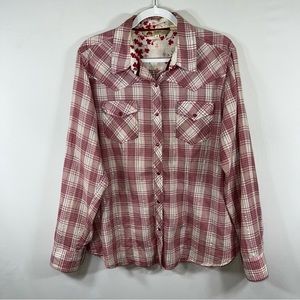 Vintage Cumberland Outfitters Western Button Down Shirt Women’s size 1X